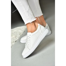 Fox Shoes P555460903 Beyaz Hakiki Deri Spor Ayakkabı Sneakers