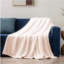 Mulberry Wellsoft Tek Kişilik Battaniye Sıcak Battaniye Tv Dekor Battaniyesi 100X170 Krem