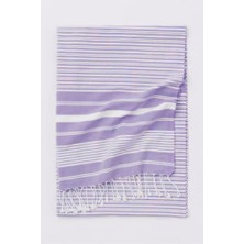 Mulberry Maryon %100 Pamuk Banyo Havlusu 85 x 180 cm Mor Solmaya Dayanıklı Peştemal
