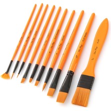 MBW 10 Adet Boya Fırçaları Seti Kiti Sanatçı Paintbrush (Yurt Dışından)