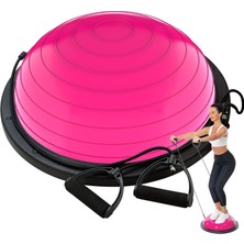 Zepca Ithal Pembe Bosubal Yarım Denge Pilates Topu Bosu Topu