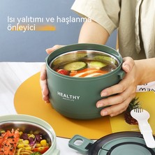 FastDeal Store 304 Paslanmaz Çelik Çok Katmanlı Yalıtım Yemek Kabı Kadın Bento Kutusu Yemek Kabı Ofis Çalışanı Öğrenciler Taşınabilir Pirinç Kovası Yalıtım Kovası (Yurt Dışından)