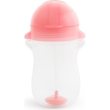 Munchkin Tıklama Kilitli Uçlu Pipetli Alıştırma Bardağı, 12AY+, 296ML, Pembe, 1 Adet