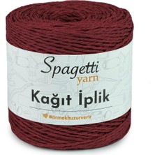 Spagetti Yarn Kağıt Ip Kırmızı El Örgü Ipliği