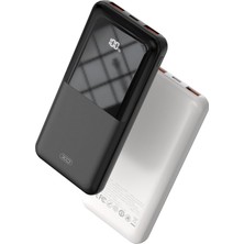 Xo XO-PR205 Beyaz 10.000 Mah Dijital Göstergeli 20W Taşınabilir Şarj Aleti Powerbank