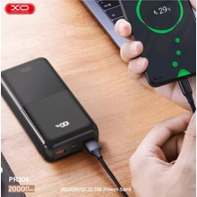 Xo XO-PR206 Siyah 20.000 Mah Dijital Göstergeli 20W Taşınabilir Şarj Aleti Powerbank