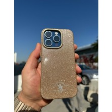 SPHONE iPhone 15 Pro Kılıf Santa Barbara Polo Racquet Club Simli Göz Kamaştırıcı Luxury Işıltılı Kapak