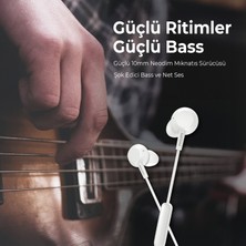 Philips TAE4105 Pure Bass Kablolu Mikrofonlu Kulak Içi Kulaklık Beyaz