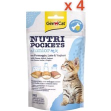 Gimcat Nutripockets Kedi Ödülü Junior Mix 60 gr x 4 Adet
