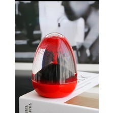 Home Dekor Hediye Volkanik Patlaması Kırmızı Kum Saati Dekoratif Şık Görünümlü Kum Saati Ev Ofis Masa Üstü Hediyelik