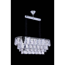 Trendylight Sude Avize Yemek Masa Krom