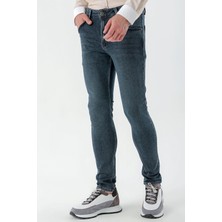 Morven  Erkek Kahve Denim Slim Fit Jean Kot Pantolon