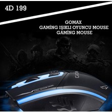 Sepetegelsin Gomax M1 Gaming Rgb Işıklı Oyuncu Fare Gaming Kablolu Mouse