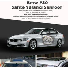 STS Oto Aksesuar Bmw F30 Parlak Siyah Yalancı Çakma Sahte Sunroof