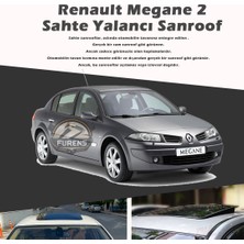 STS Oto Aksesuar Renault Megane 2 Parlak Siyah Yalancı Çakma Sahte Sunroof