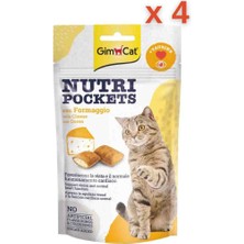 Gimcat Nutripockets Kedi Peynir Taurin Kedi Ödülü 60 gr x 4 Adet