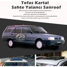 STS Oto Aksesuar Tofaş Kartal Parlak Siyah Yalancı Çakma Sahte Sunroof