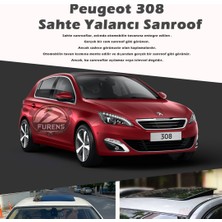 STS Oto Aksesuar Peugeot 308 Parlak Siyah Yalancı Çakma Sahte Sunroof