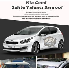 STS Oto Aksesuar Kia Ceed Parlak Siyah Yalancı Çakma Sahte Sunroof