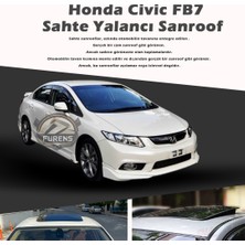 STS Oto Aksesuar Honda Civic Fb7 Parlak Siyah Yalancı Çakma Sahte Sunroof