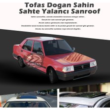 STS Oto Aksesuar Tofaş Doğan Parlak Siyah Yalancı Çakma Sahte Sunroof