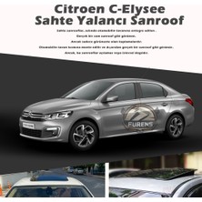 STS Oto Aksesuar Citroen C-Elysee Parlak Siyah Yalancı Çakma Sahte Sunroof