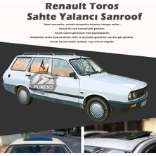 STS Oto Aksesuar Renault Toros Parlak Siyah Yalancı Çakma Sahte Sunroof