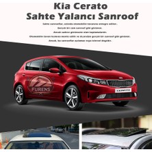 STS Oto Aksesuar Kia Cerato Parlak Siyah Yalancı Çakma Sahte Sunroof