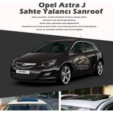 STS Oto Aksesuar Opel Astra J Parlak Siyah Yalancı Çakma Sahte Sunroof