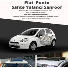 STS Oto Aksesuar Fiat Punto Parlak Siyah Yalancı Çakma Sahte Sunroof