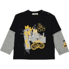 Panço Erkek Bebek Baskılı T-Shirt