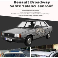 STS Oto Aksesuar Renault Broadway Parlak Siyah Yalancı Çakma Sahte Sunroof