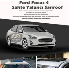 STS Oto Aksesuar Ford Focus 4 Parlak Siyah Yalancı Çakma Sahte Sunroof