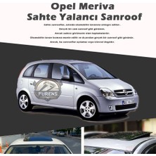 STS Oto Aksesuar Opel Meriva Parlak Siyah Yalancı Çakma Sahte Sunroof