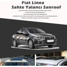 STS Oto Aksesuar Fiat Linea Parlak Siyah Yalancı Çakma Sahte Sunroof