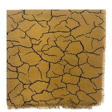 Naz İpek Damar Desen Yazma Yumuşak Dokulu Eşarp 100X100 Saçaklı