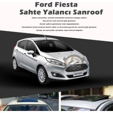 STS Oto Aksesuar Ford Fiesta Parlak Siyah Yalancı Çakma Sahte Sunroof