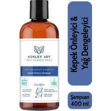 Ashley Joy Kepekli Saçlar İçin Kepek Karşıtı Yağ Dengeleyici Şampuan 400 ML