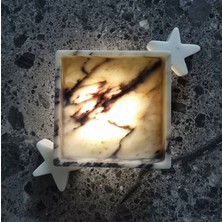 Marble Center Mermer Kapaklı Masa Üstü Organizer Takı Kutusu Aksesuar Düzenleyici Toparlayıcı