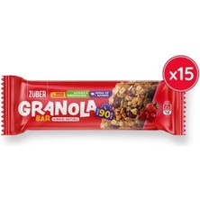 Züber Kırmızı Meyveli Granola Bar 25 G x 15