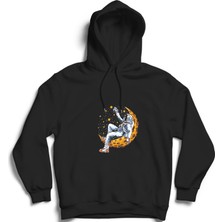 The Fame Astronot, Ay ve Yıldızlar, Nasa, Astronaut, Moon And Stars, Uzay Kapüşonlu Sweatshirt Hoodie