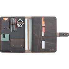 İsminize Özel Crazy Deri Macbook Organizer