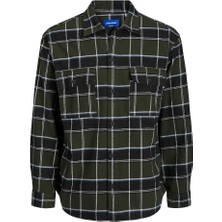 Jack & Jones Rahat Kesim Uzun Kollu Haki Erkek Gömlek 12245681