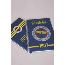 LİSANSLI FENERBAHÇE SPIRALLI ÇİZGİLİ A4 PP KAPAK 80 YAPRAK DEFTER