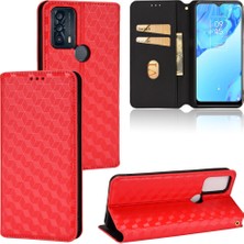 Yihang Boutique Ile Uyumlu Tcl 20B Telefon Kılıfı Cüzdan Hakiki Deri Darbeye Dayanıklı Tpu Kılıf Standı Dayanıklı Flip Kitap Katlanır Telefon Kılıfı (Yurt Dışından)