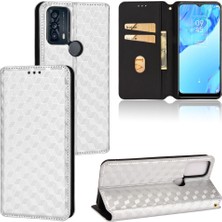 Yihang Boutique Ile Uyumlu Tcl 20B Telefon Kılıfı Cüzdan Hakiki Deri Darbeye Dayanıklı Tpu Kılıf Standı Dayanıklı Flip Kitap Katlanır Telefon Kılıfı (Yurt Dışından)