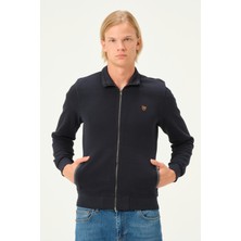 Msw Lacivert Lacoste Interlok Double Face Kumaş Hırka
