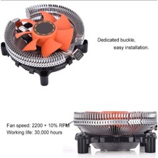 Ecoyom 1 Ad. 3 Pinli Geçmeli 7 Yapraklı Cpu Fan Lga Işlemci Soğutma Fanı 775 1155 1156 1150 1151