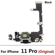 OEM Iphone 11 Pro Full Şarj Soketi (Orj) Siyah