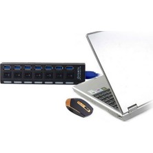 Alfais 5258 7 Port USB 3.0 2.0 Hub Anahtarlı Çoklayıcı Çoğaltıcı Switch